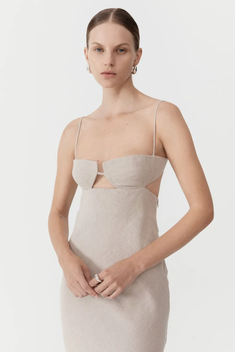 Linen Resort Dress -|St. Agni Outlet