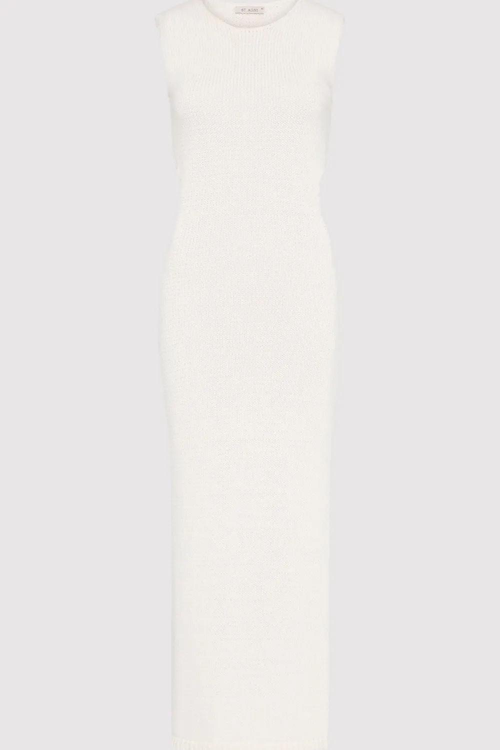 Linen Silk Blend Cut Out Dress -|St. Agni Outlet