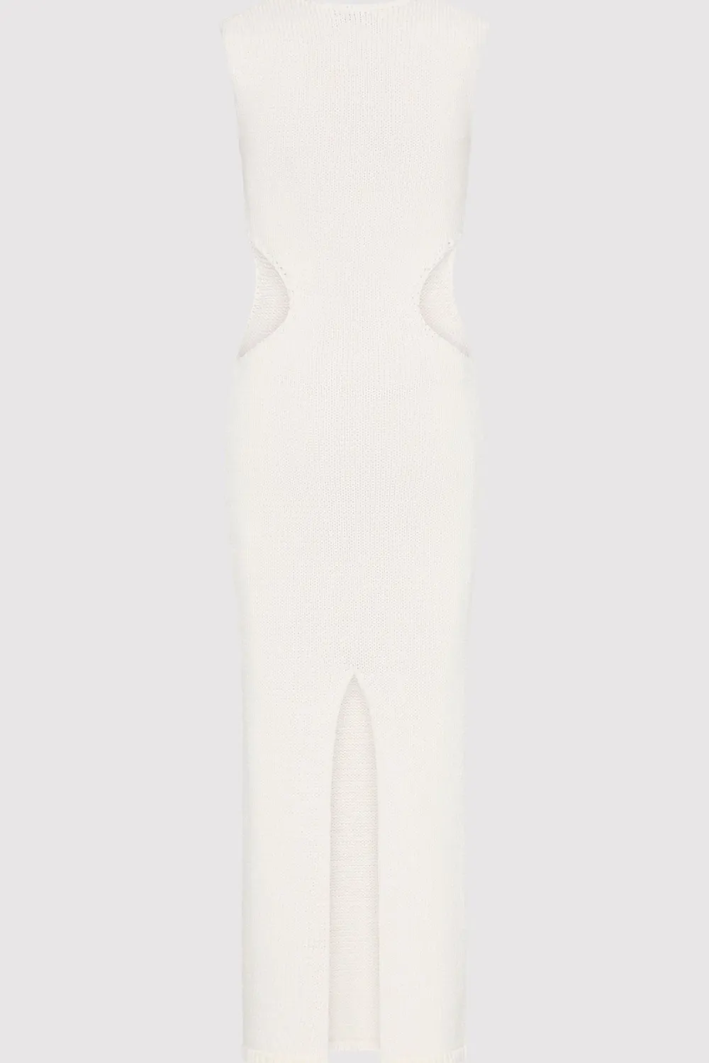 Linen Silk Blend Cut Out Dress -|St. Agni Outlet