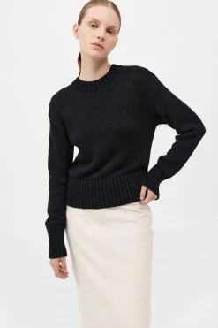Linen Silk Blend Jumper -|St. Agni New