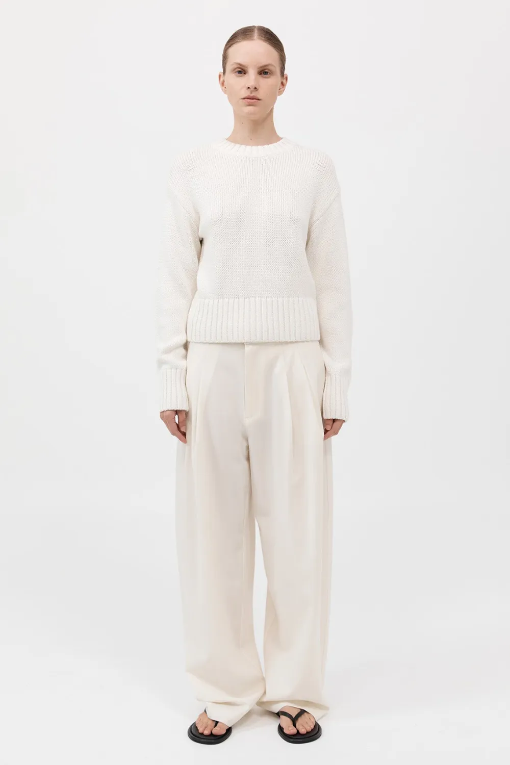 Linen Silk Blend Jumper -|St. Agni Outlet