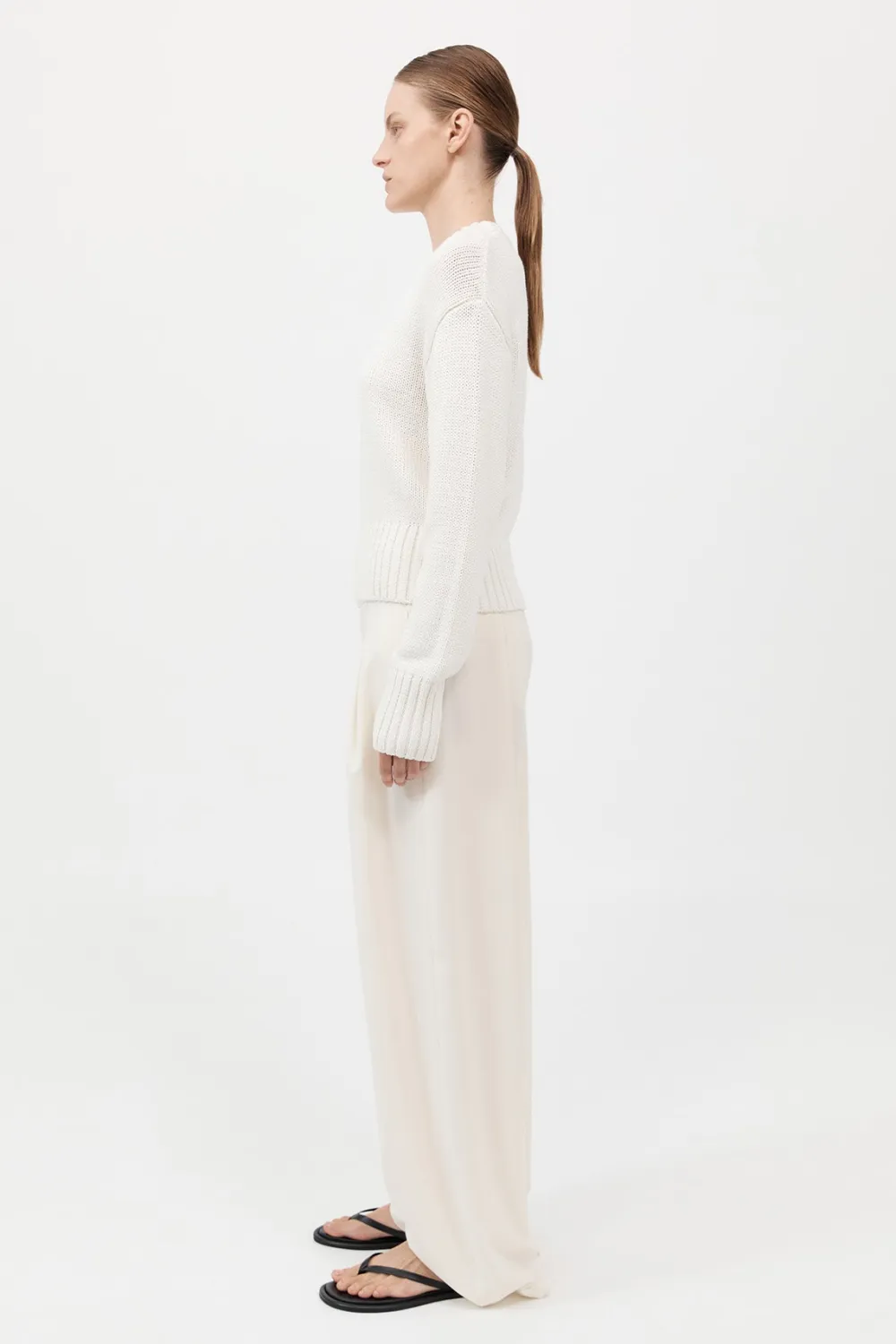 Linen Silk Blend Jumper -|St. Agni Outlet