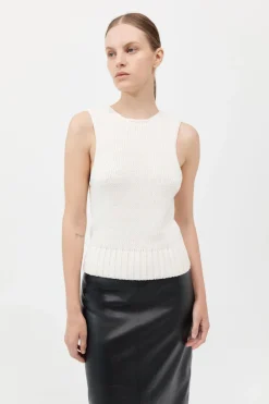 Linen Silk Blend Tank -|St. Agni Clearance