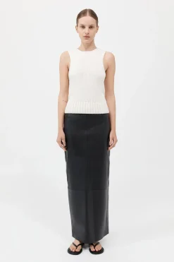 Linen Silk Blend Tank -|St. Agni Clearance