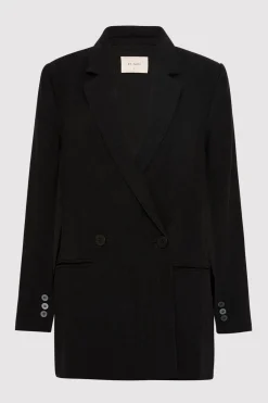 Linen Split Sleeve Blazer -|St. Agni Best Sale
