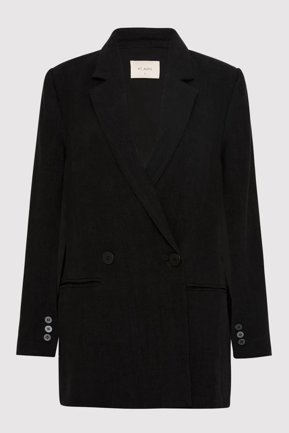 Linen Split Sleeve Blazer -|St. Agni Best Sale