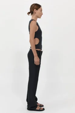 Low Waist Raw Edge Pants -|St. Agni Best Sale