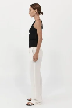 Low Waist Raw Edge Pants -|St. Agni Clearance