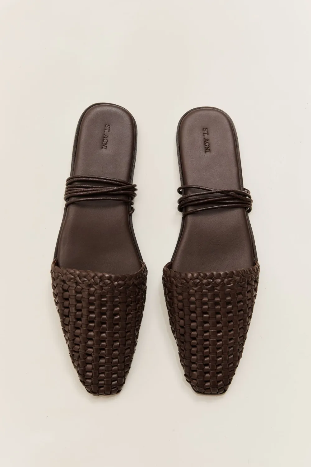 Macrame Mesh Tie Up Flats -|St. Agni Fashion