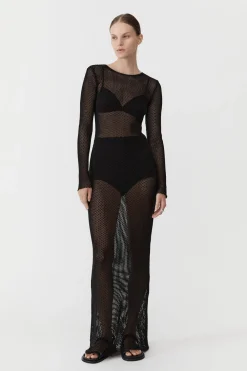 Mesh Long Sleeve Dress -|St. Agni Shop