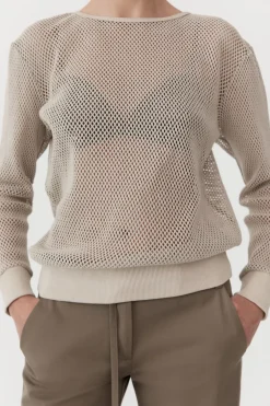 Mesh Long Sleeve Top -|St. Agni Store