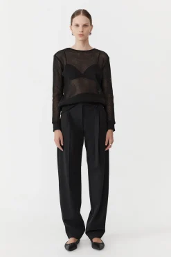 Mesh Long Sleeve Top -|St. Agni Flash Sale