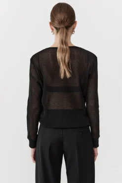Mesh Long Sleeve Top -|St. Agni Flash Sale