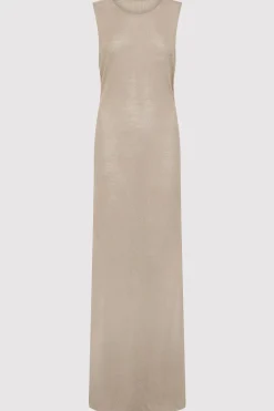 Mesh Tuck Back Maxi Dress -|St. Agni Store