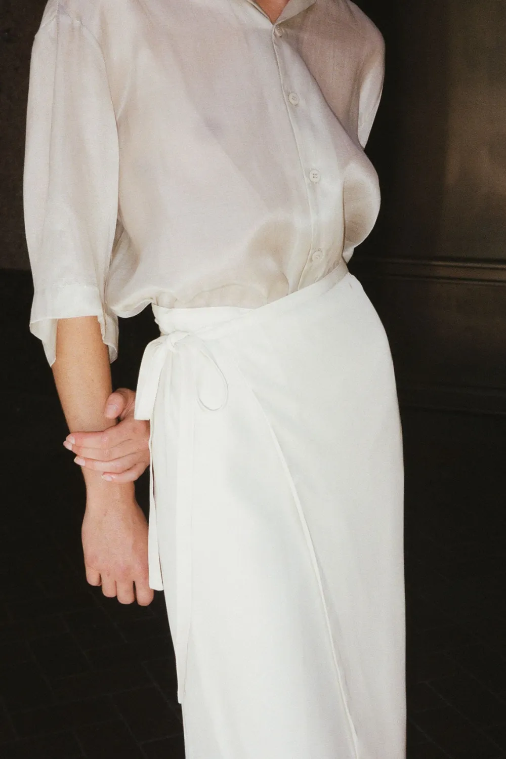 Midi Wrap Skirt -|St. Agni Best