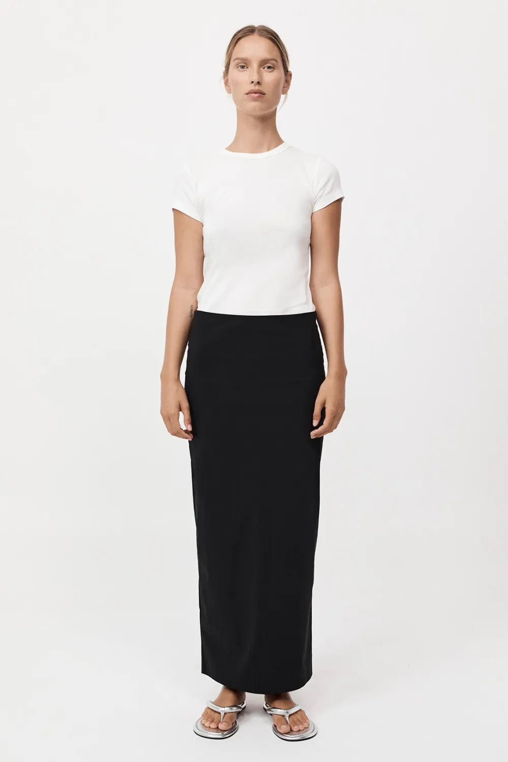 Minimal Column Skirt -|St. Agni Best Sale