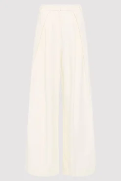 Minimal Fold Trousers - Ivory|St. Agni Cheap