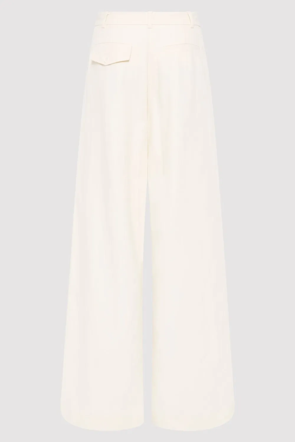 Minimal Fold Trousers - Ivory|St. Agni Cheap