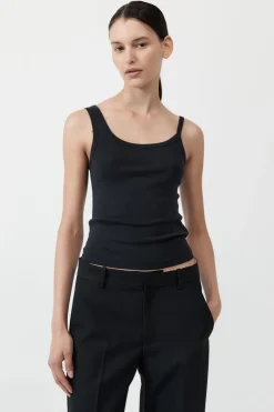 Organic Cotton Asymm Tank -|St. Agni Clearance