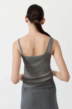Organic Cotton Asymm Tank -|St. Agni Cheap