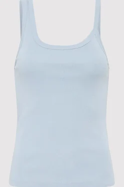 Organic Cotton Asymm Tank -|St. Agni Store