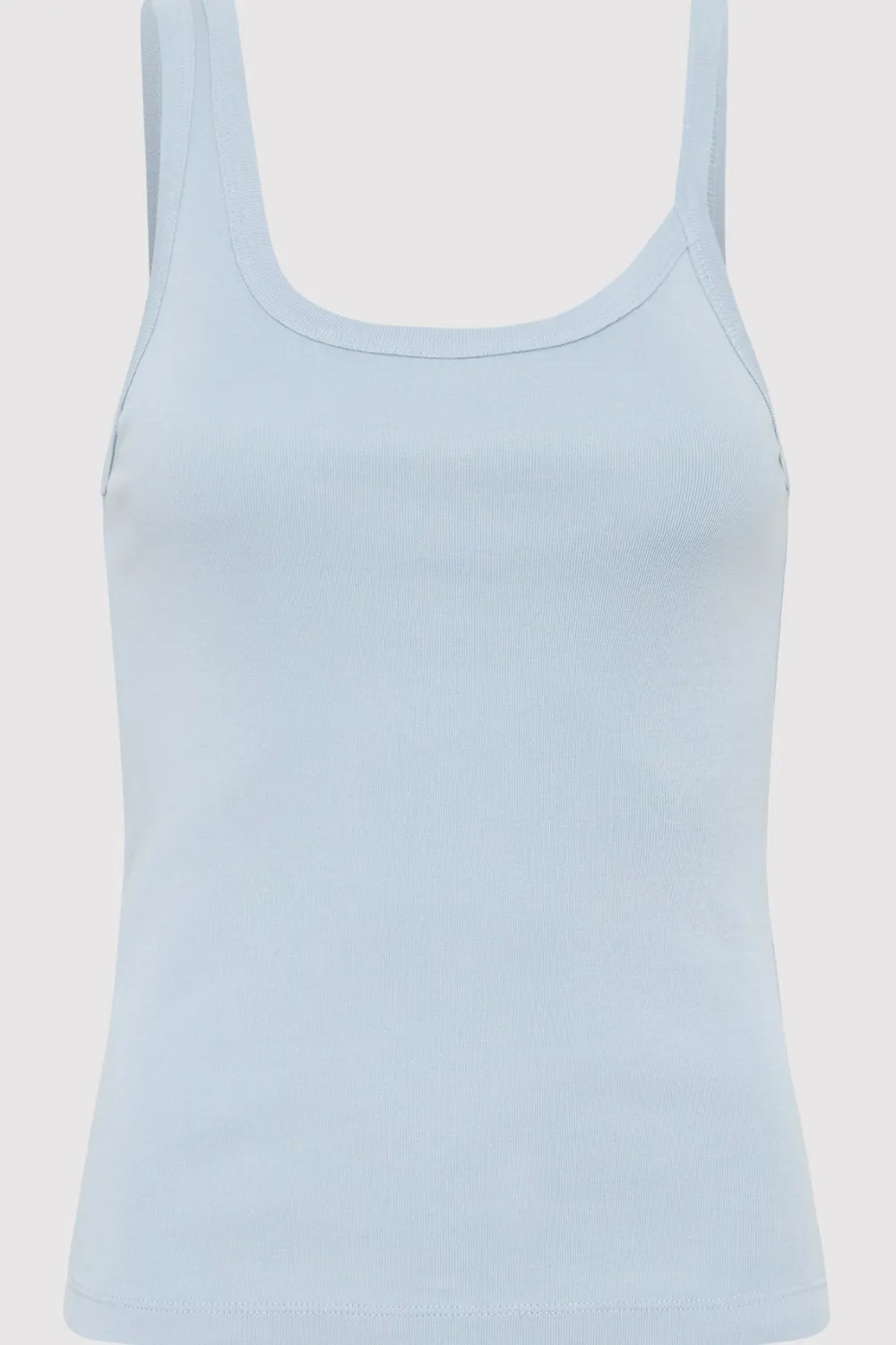 Organic Cotton Asymm Tank -|St. Agni Store