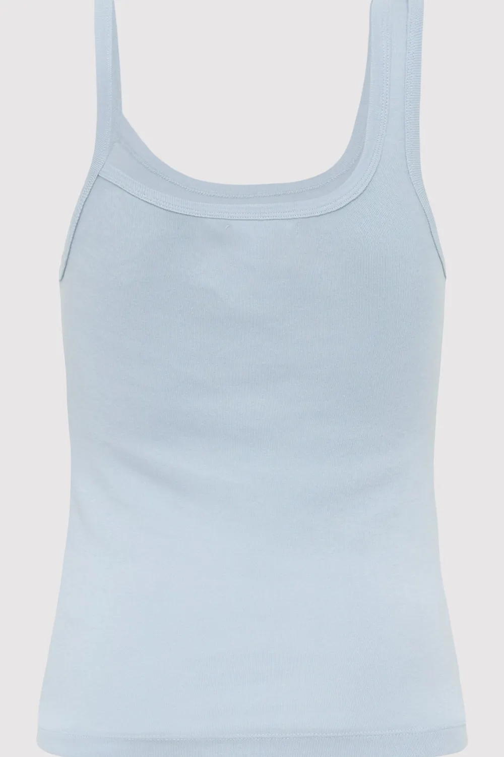 Organic Cotton Asymm Tank -|St. Agni Store