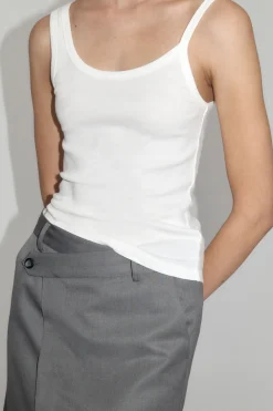 Organic Cotton Asymm Tank -|St. Agni Cheap
