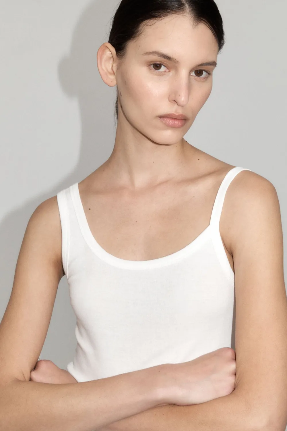 Organic Cotton Asymm Tank -|St. Agni Cheap