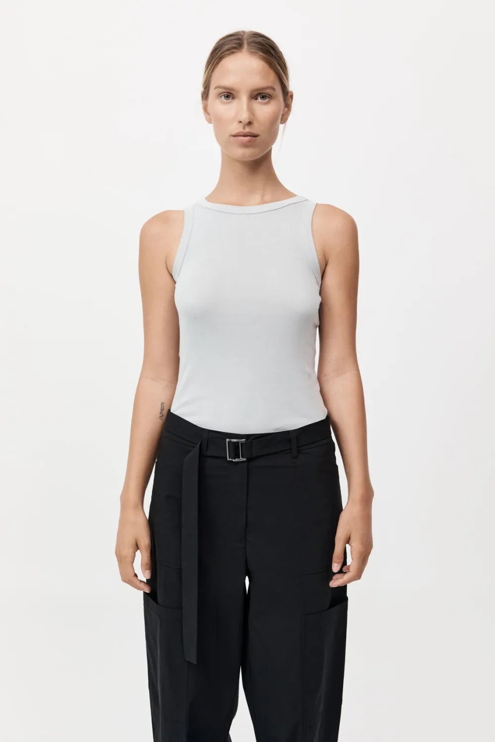 Organic Cotton Bateau Tank -|St. Agni Sale