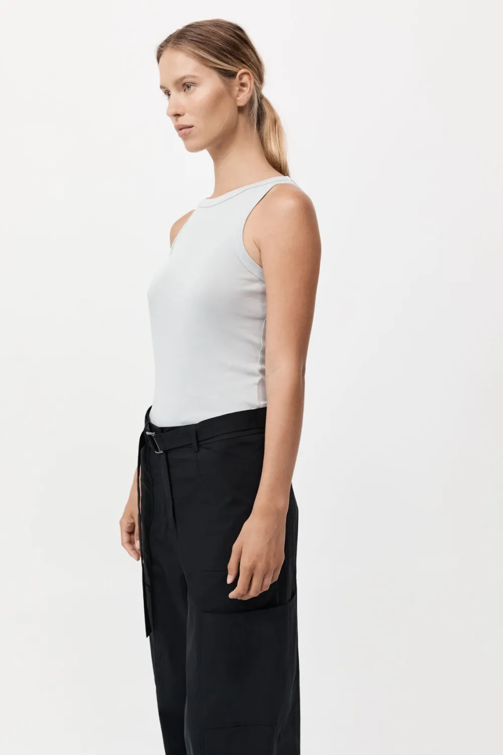 Organic Cotton Bateau Tank -|St. Agni Sale