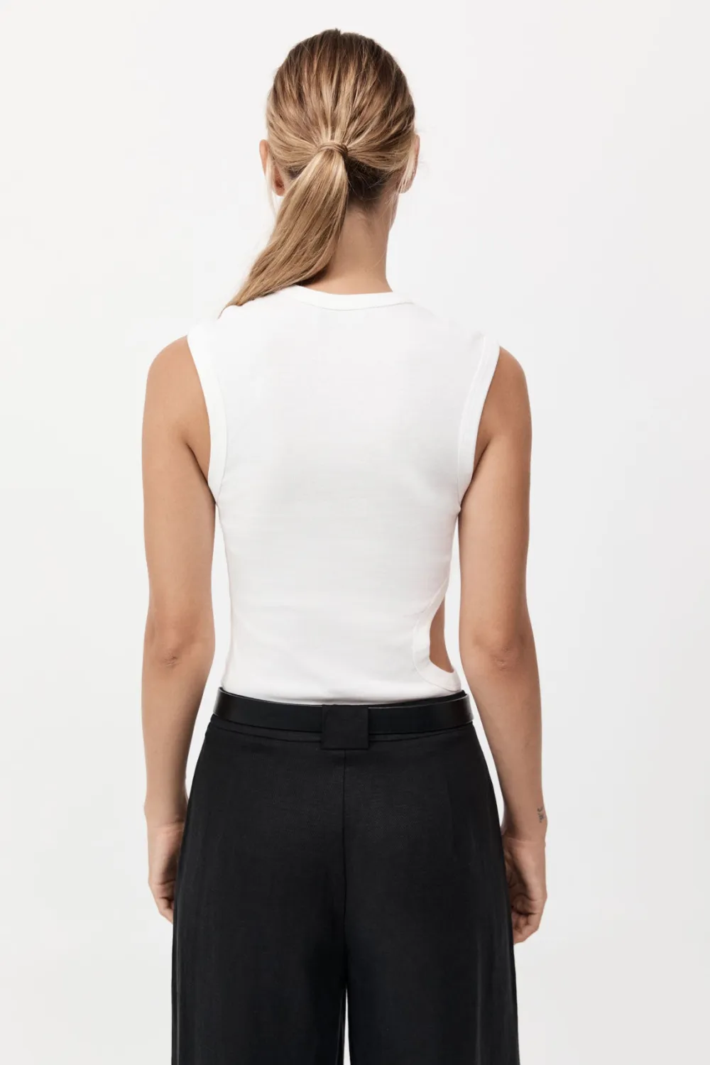 Organic Cotton Cut Out Tank -|St. Agni Sale