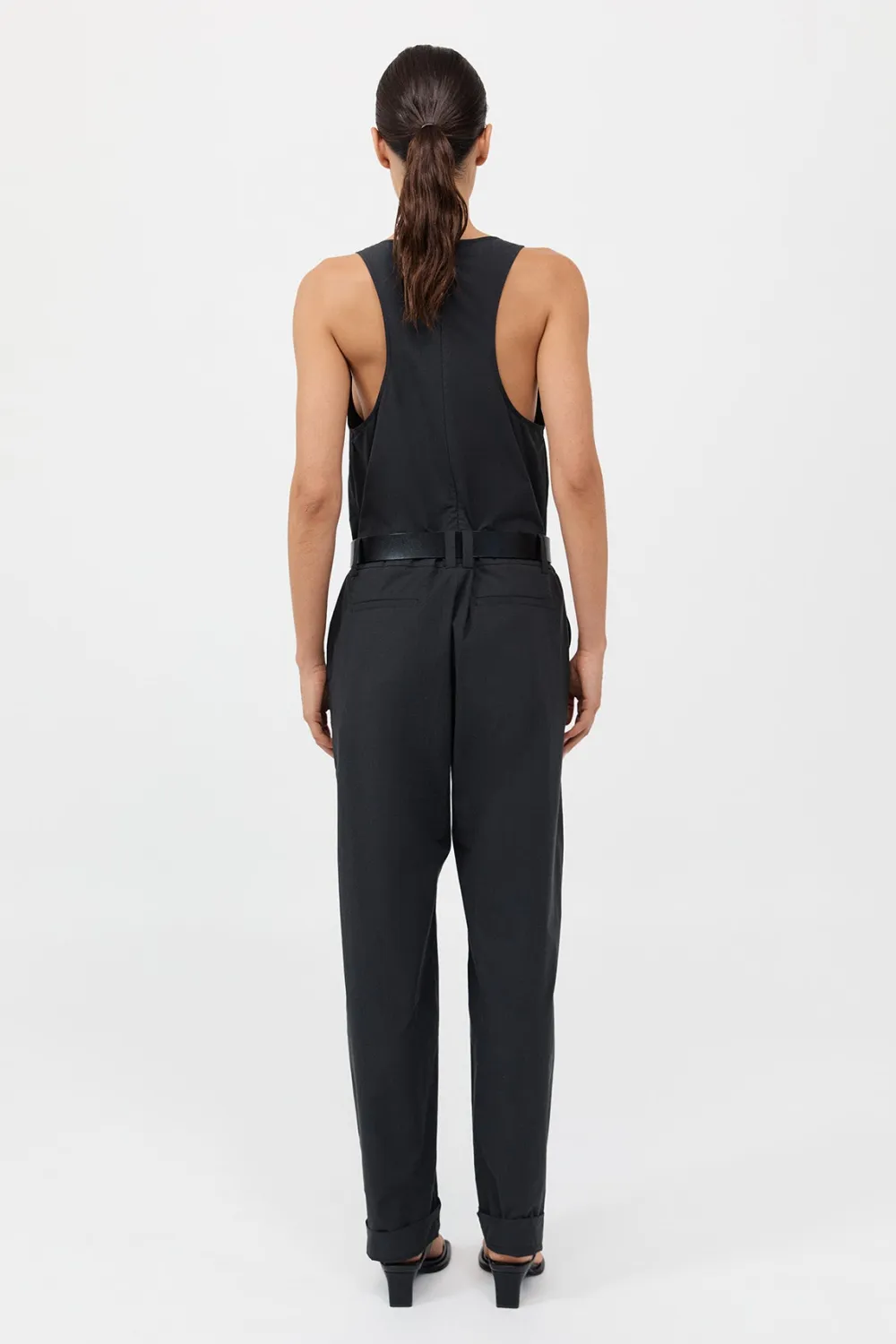 Organic Cotton Jumpsuit - Black|St. Agni Cheap