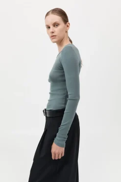 Organic Cotton Long Sleeve Top -|St. Agni Fashion