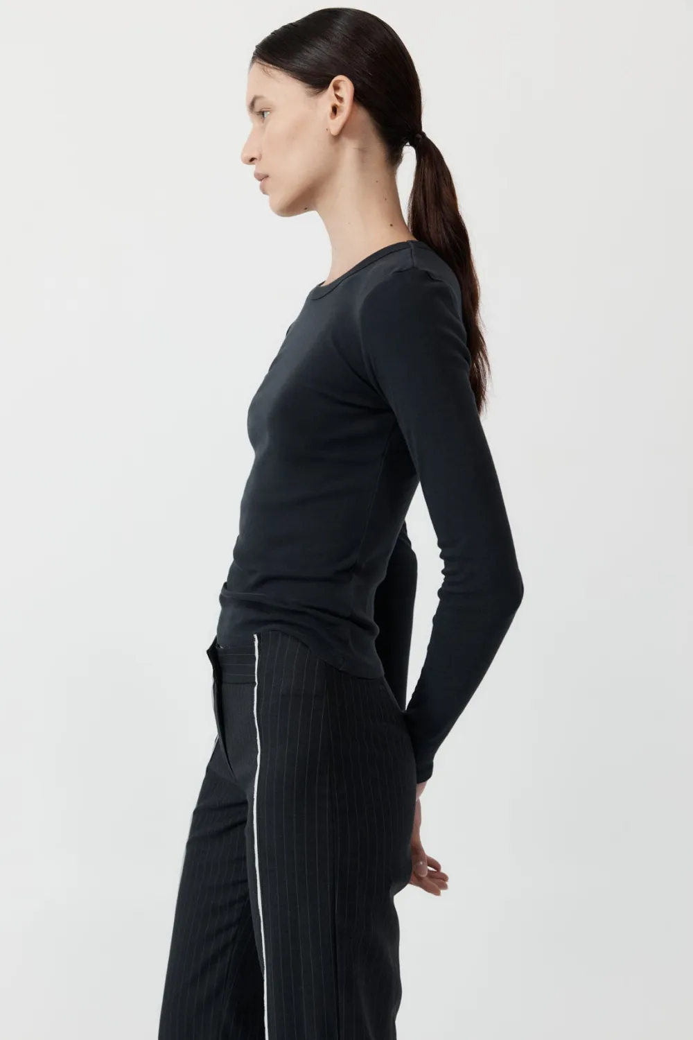 Organic Cotton Long Sleeve Top -|St. Agni Discount