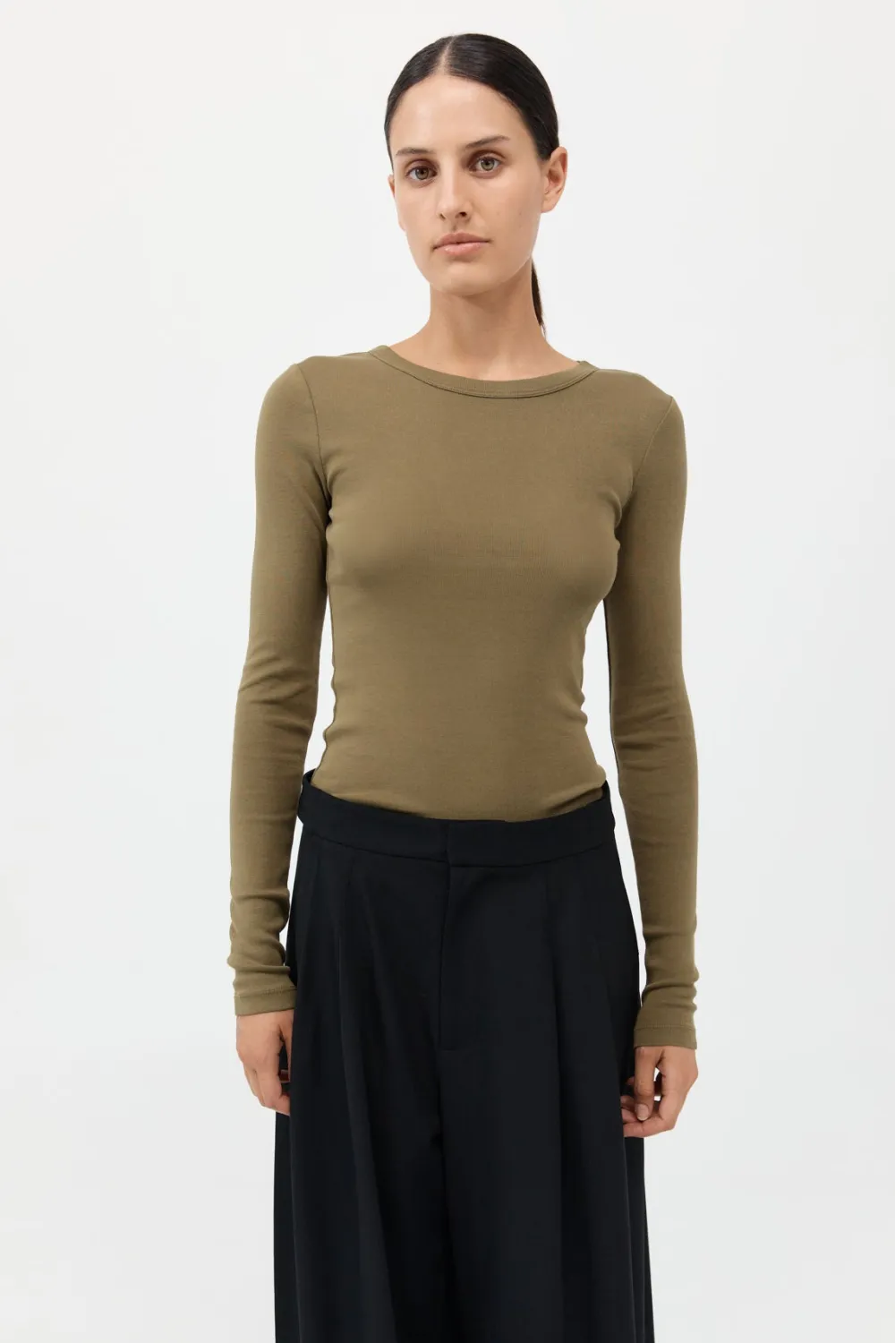 Organic Cotton Long Sleeve Top -|St. Agni Store
