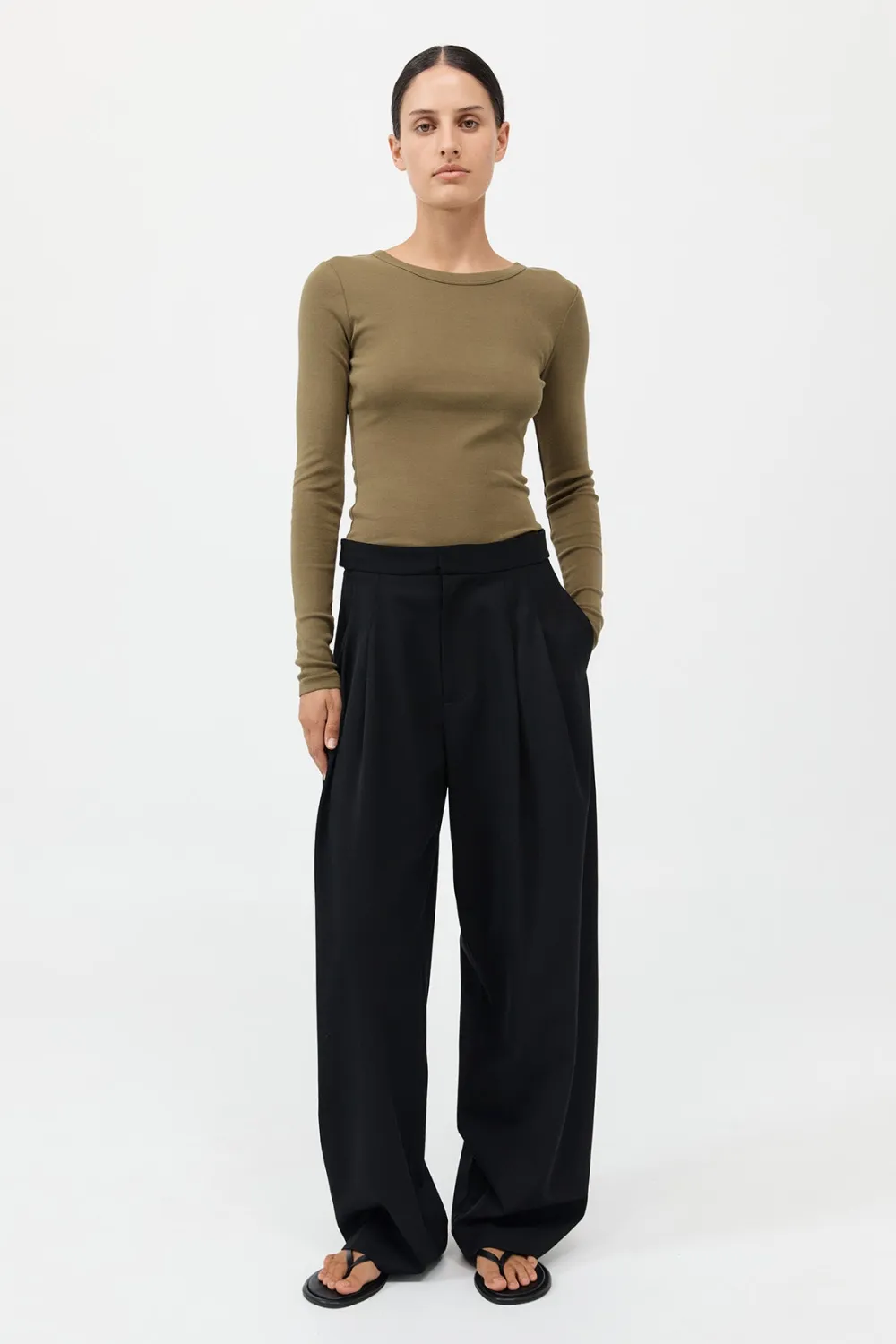 Organic Cotton Long Sleeve Top -|St. Agni Store
