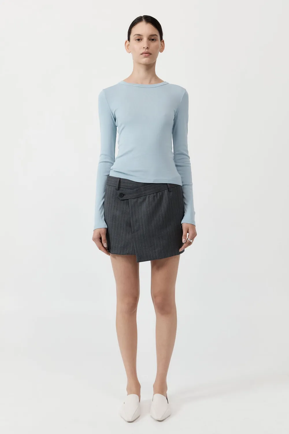 Organic Cotton Long Sleeve Top -|St. Agni New