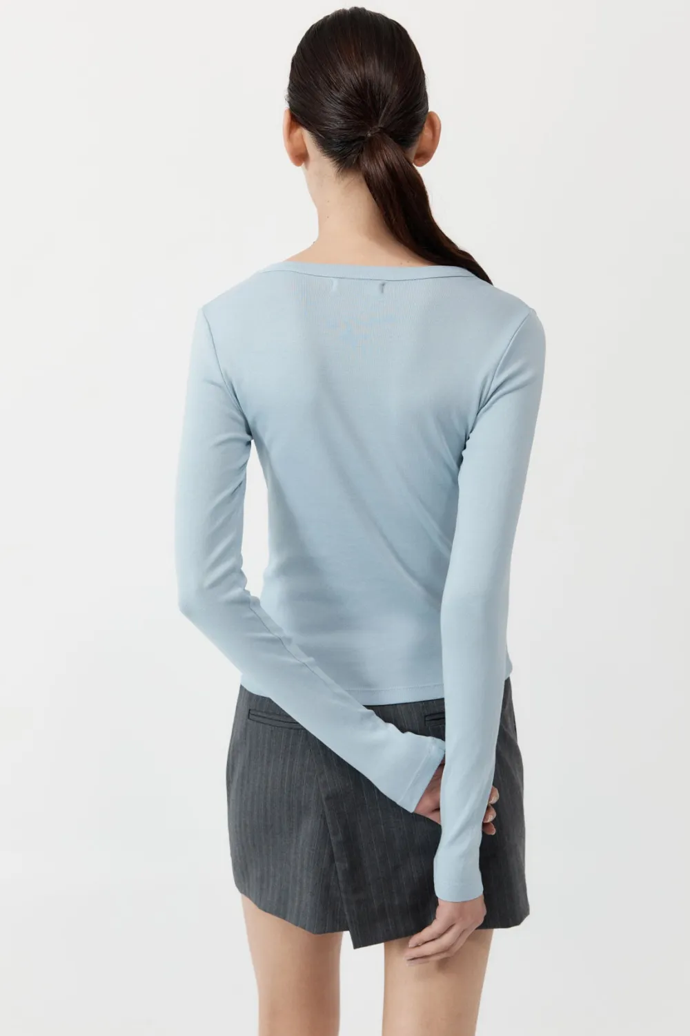 Organic Cotton Long Sleeve Top -|St. Agni New