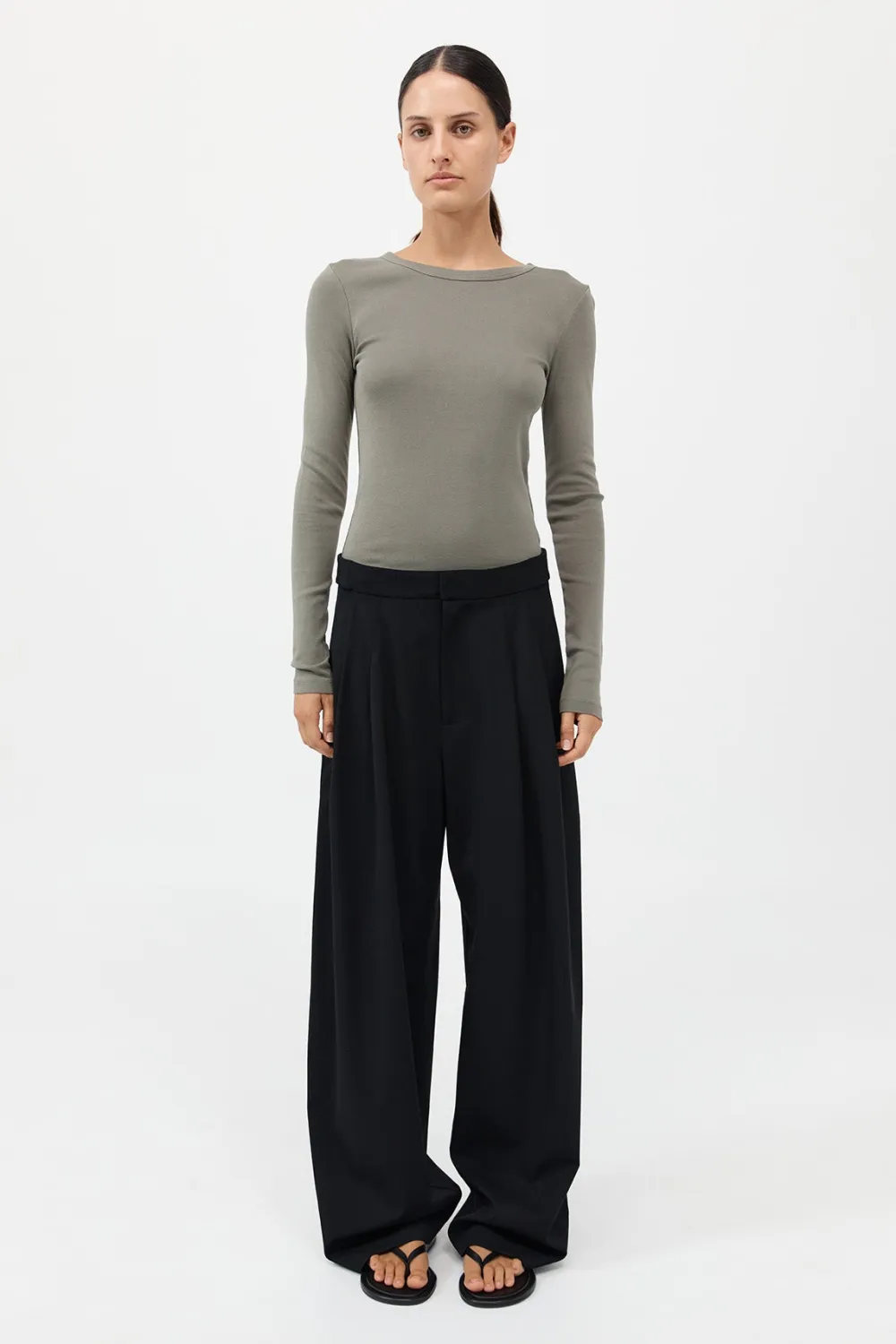 Organic Cotton Long Sleeve Top -|St. Agni Best Sale