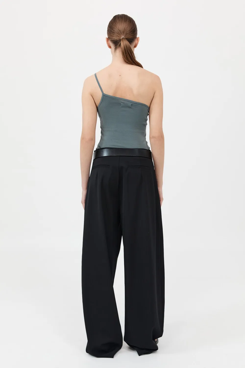 Organic Cotton One Shoulder Tank -|St. Agni Outlet