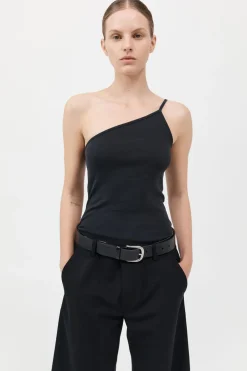 Organic Cotton One Shoulder Tank -|St. Agni Best Sale