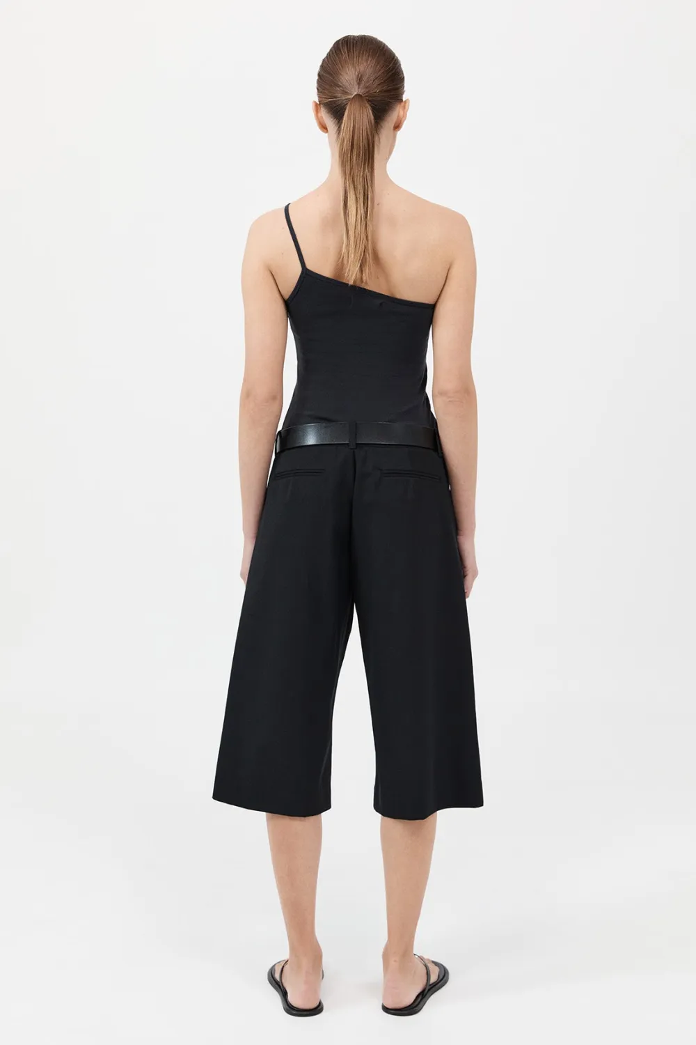 Organic Cotton One Shoulder Tank -|St. Agni Best Sale