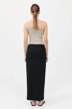 Organic Cotton One Shoulder Tank -|St. Agni Cheap