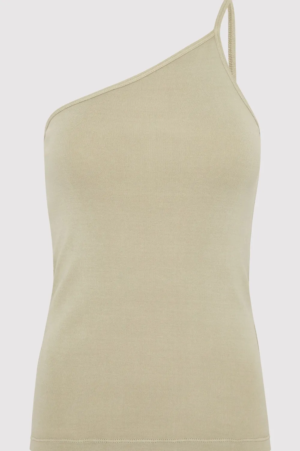 Organic Cotton One Shoulder Tank -|St. Agni Cheap