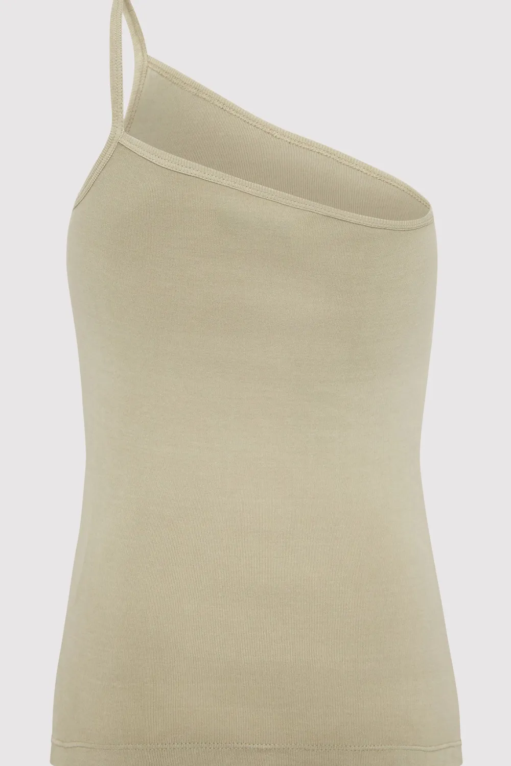 Organic Cotton One Shoulder Tank -|St. Agni Cheap