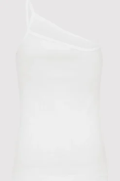 Organic Cotton One Shoulder Tank -|St. Agni Online