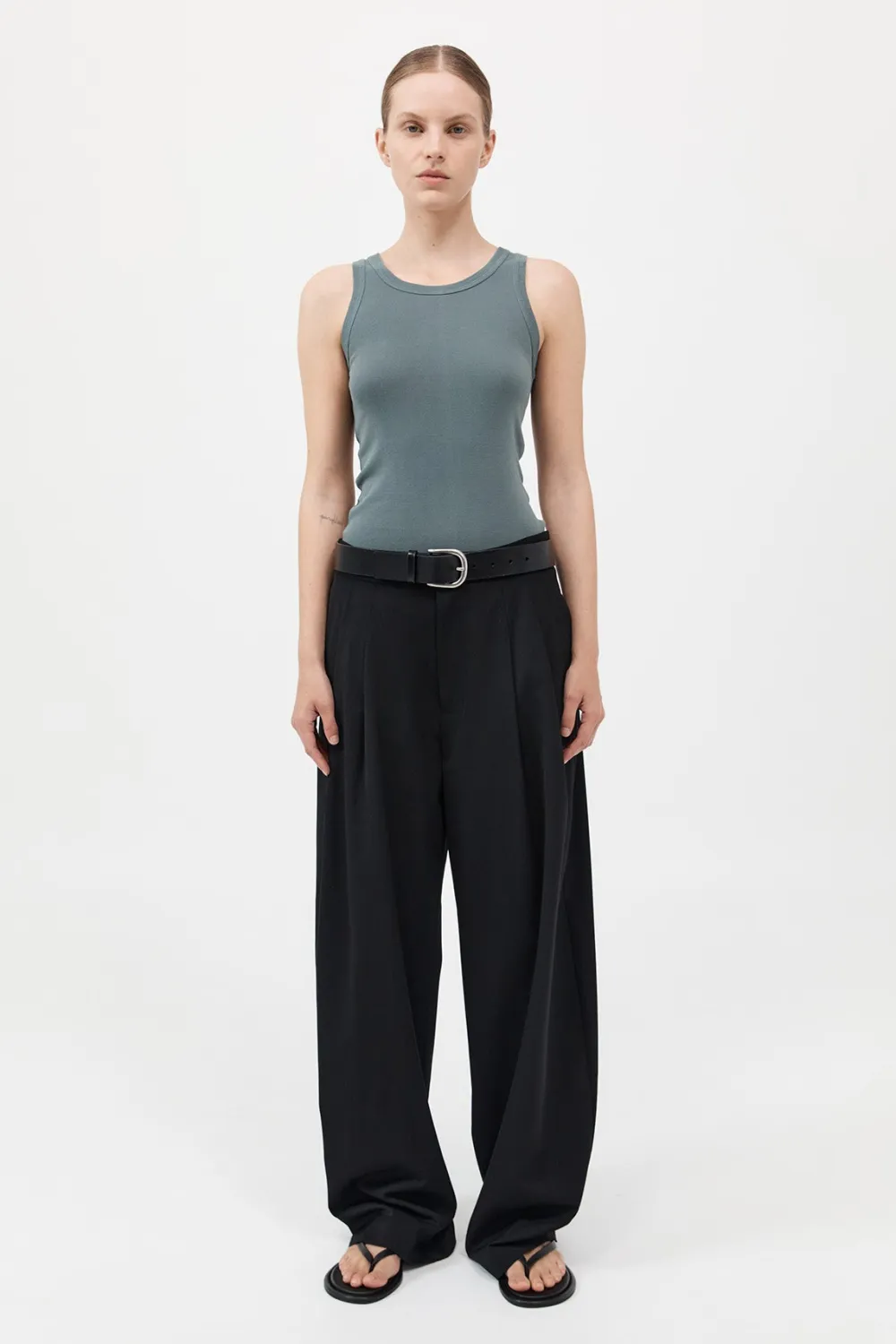Organic Cotton Singlet -|St. Agni Sale
