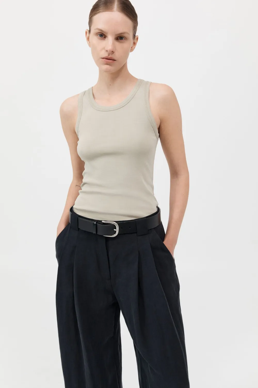 Organic Cotton Singlet -|St. Agni Best Sale