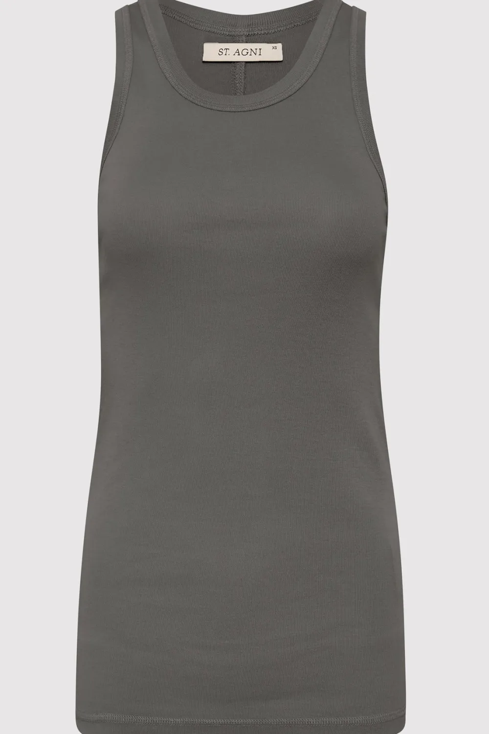 Organic Cotton Singlet - Pewter Grey|St. Agni Best
